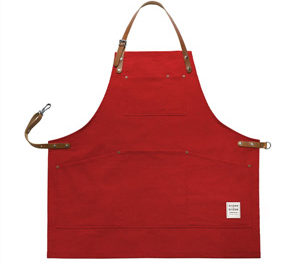 Factory red Apron